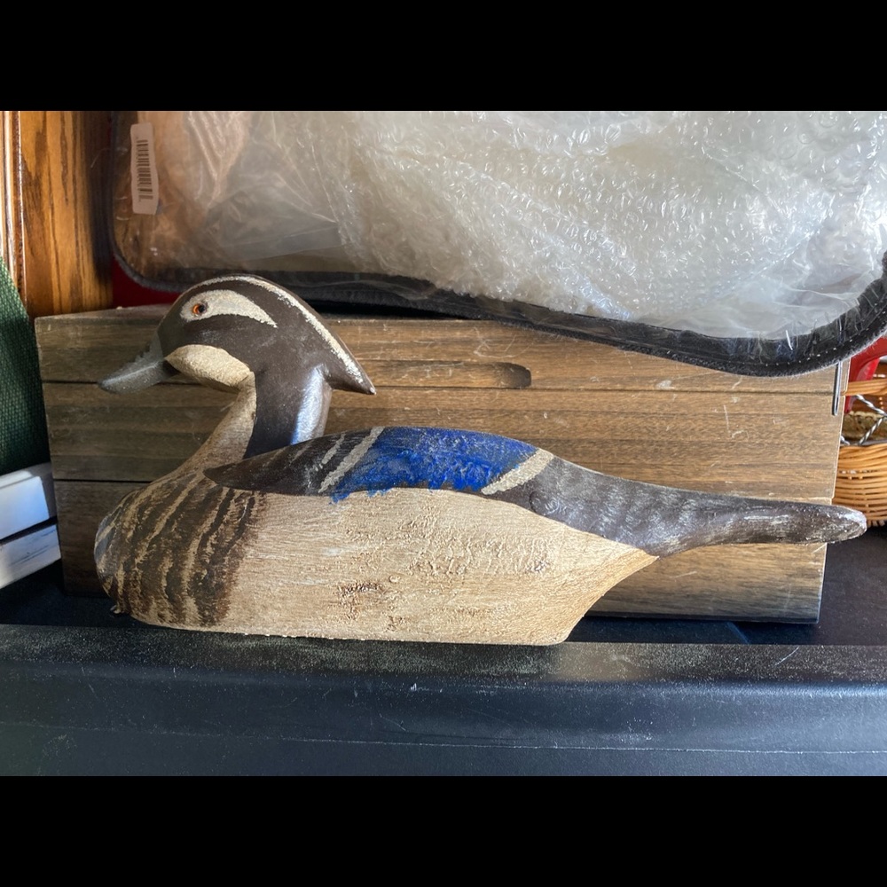 Duck Decoy Wooden Painted Vintage Fall Decor